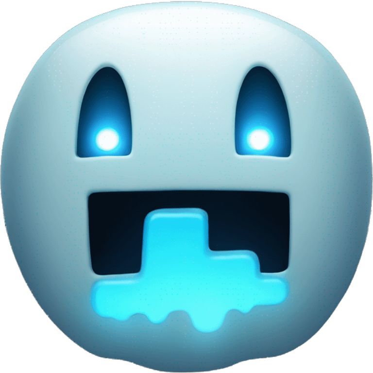 glowing pacman ghost emoji