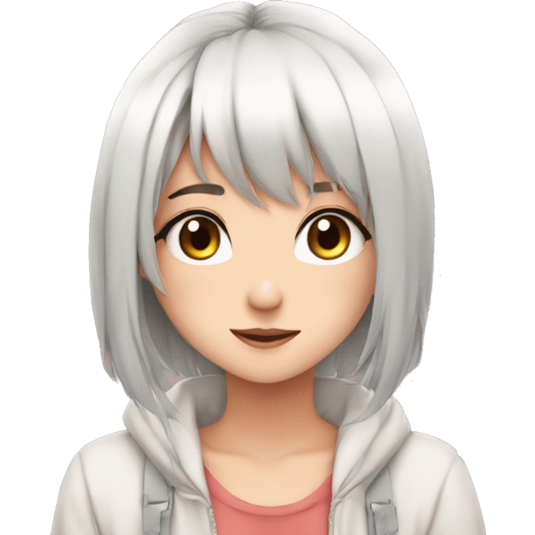 In love heart eyes anime girl emoji