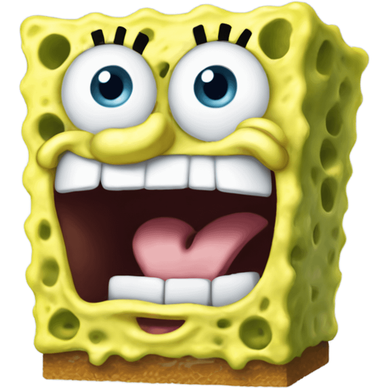 spongebob with her mouth closed emoji