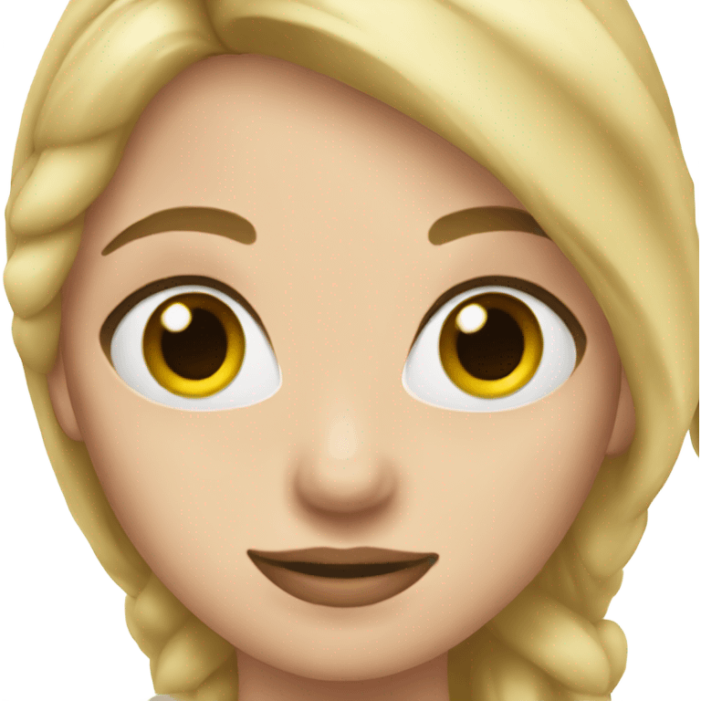 blonde girl ballet emoji