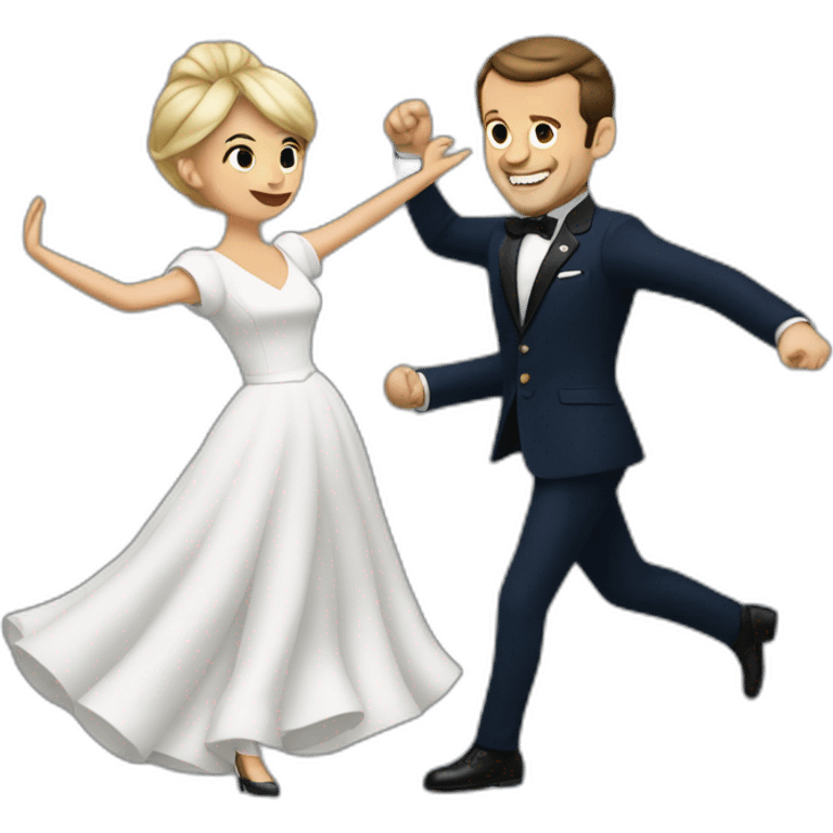 Staline dancing with emmanuel macron emoji