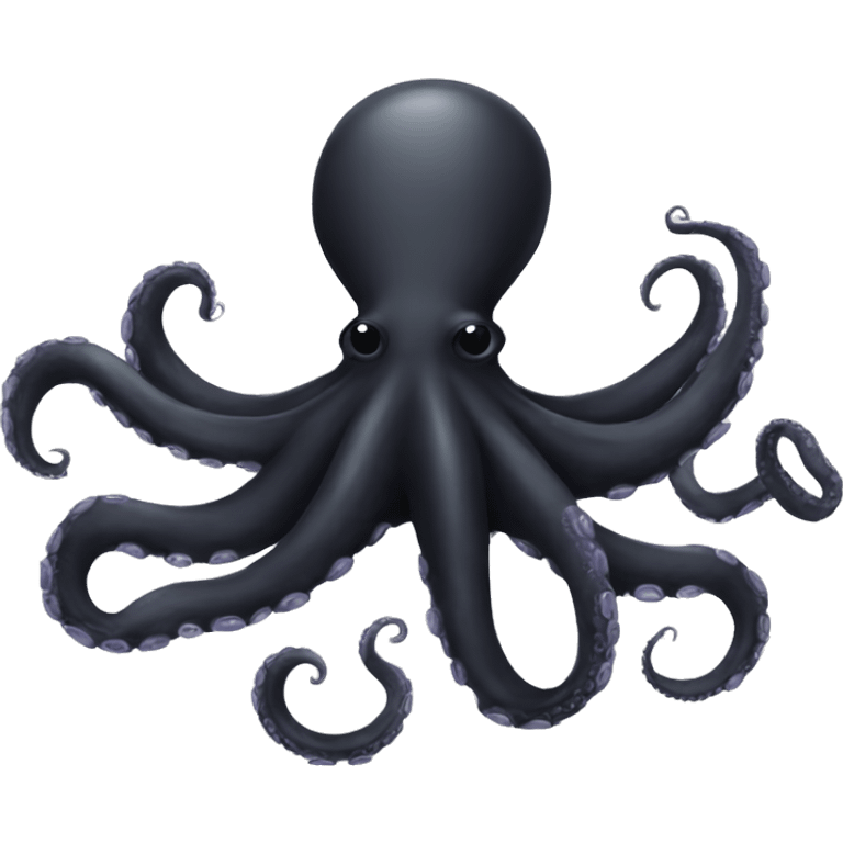 Black octopus emoji emoji