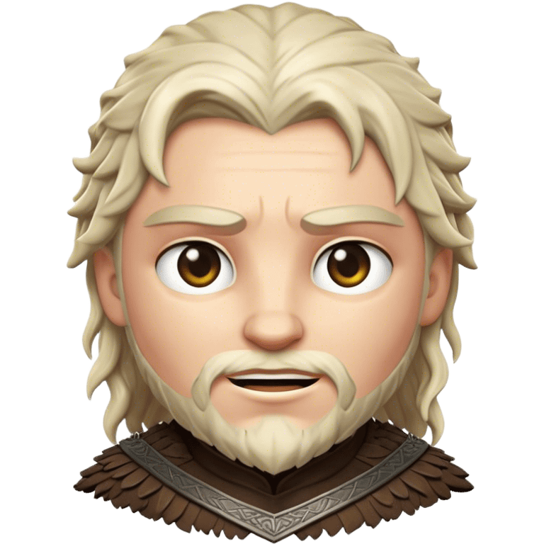 Cinematic Realistic Game of Thrones Pop Culture Emoji, featuring a dramatic, epic portrayal inspired by the fantasy series rendered with rich textures and cinematic lighting. emoji