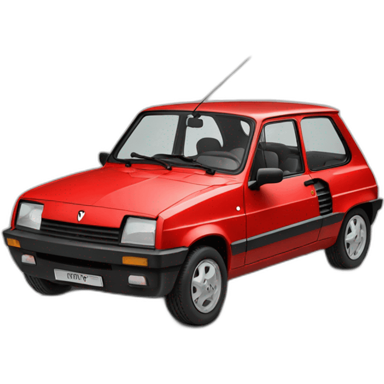 Renault 5 rouge emoji