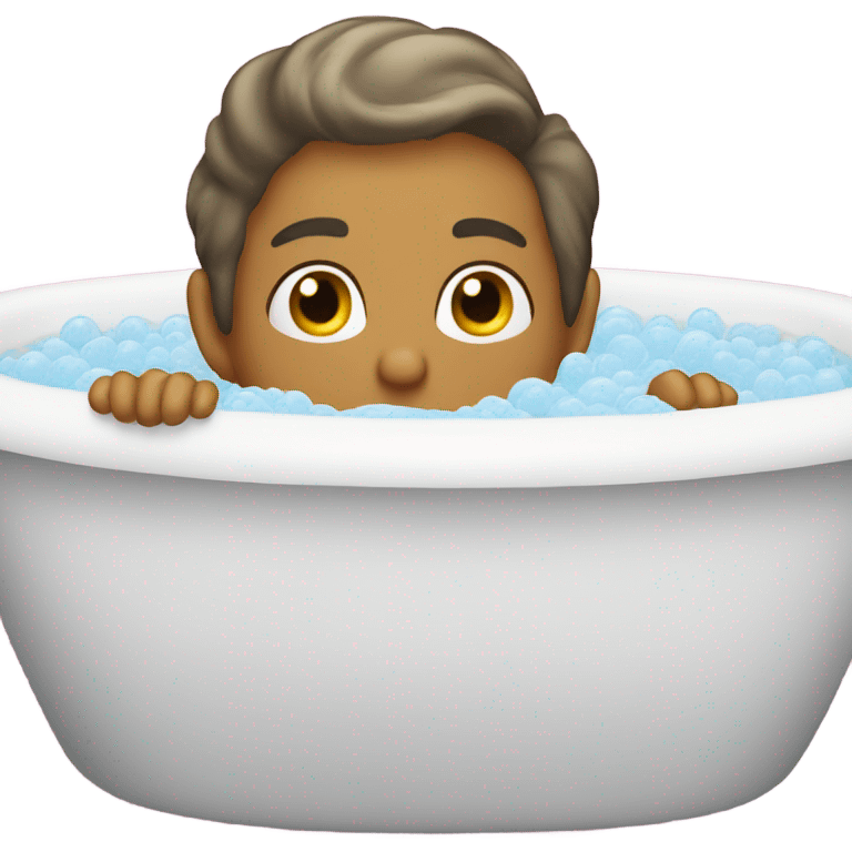 Bubble bath tub emoji