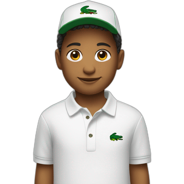 Kid with lacoste polo emoji