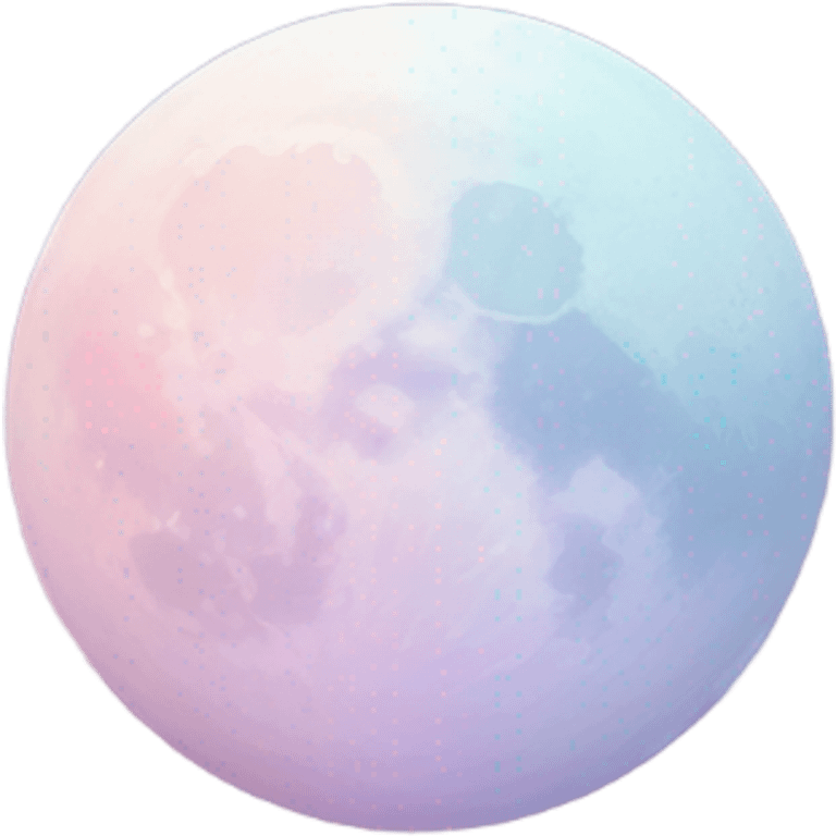 Pastel moon  emoji