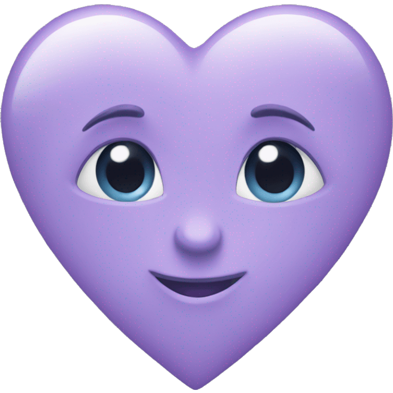 Lilac heart emoji