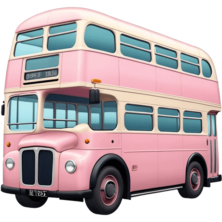 pastel British bus emoji