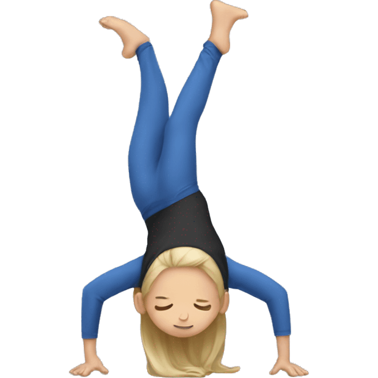 Kid in backbend emoji