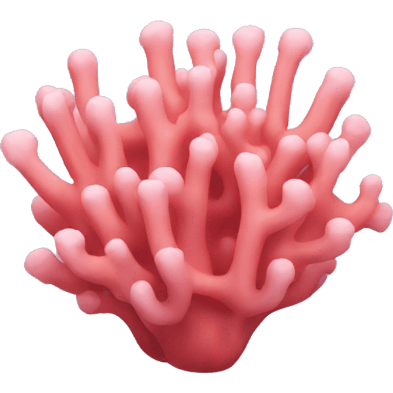 Pink coral emoji