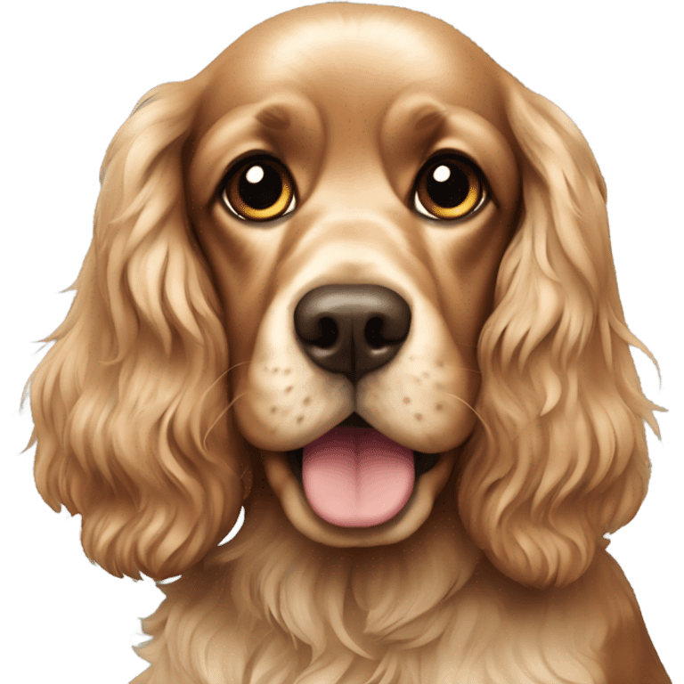 sitting cocker spaniel emoji