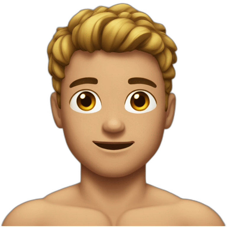 Beautiful muscular boy emoji