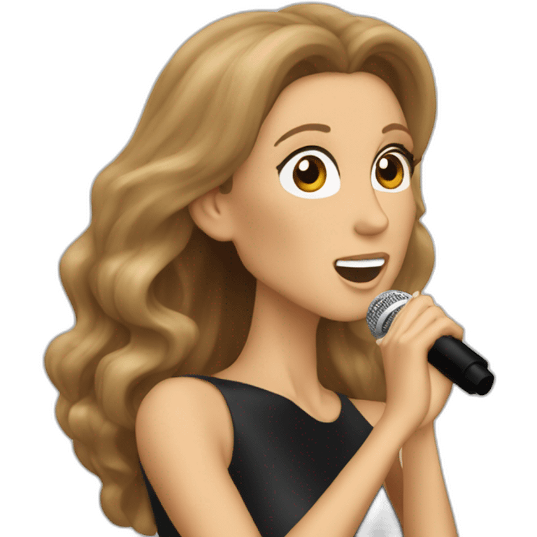 Celine dion singing emoji