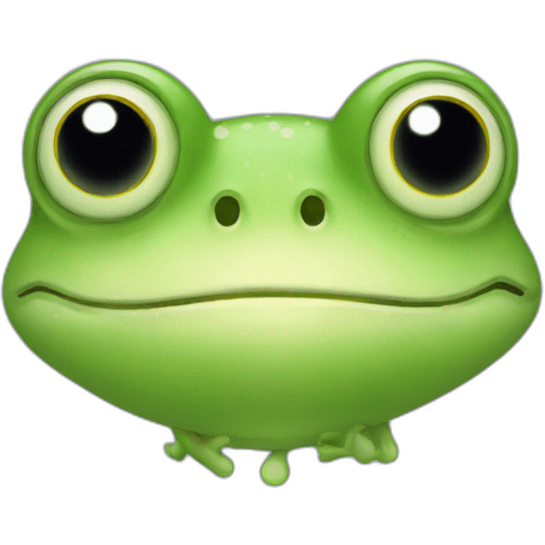 Sick frog emoji