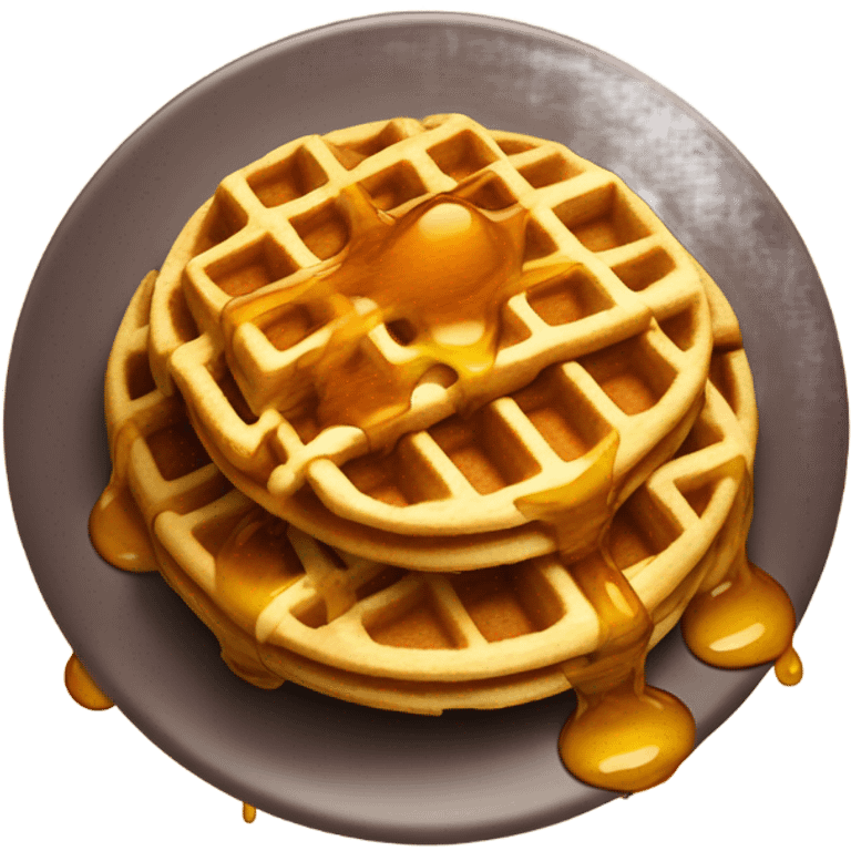 Waffles with syrup  emoji