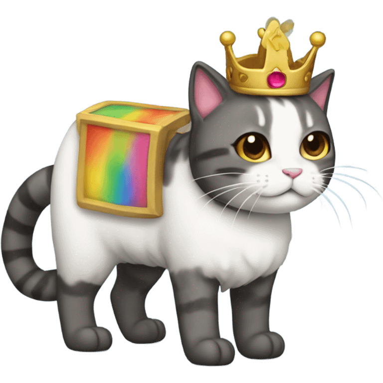 Nyan Cat King Full body  emoji