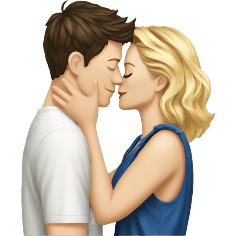 Cory monteith and dianna agron kiss emoji