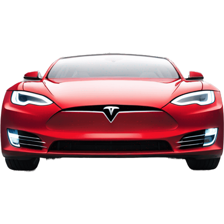 Tesla red logo emoji