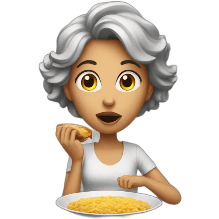 Hungry mom emoji