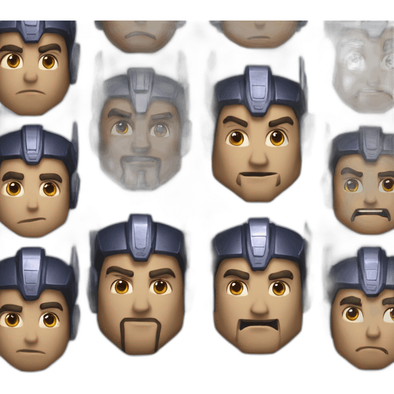 Optimus Prime face emoji