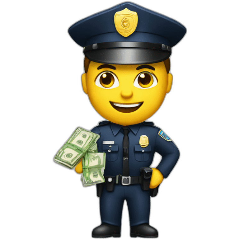 police with money emoji