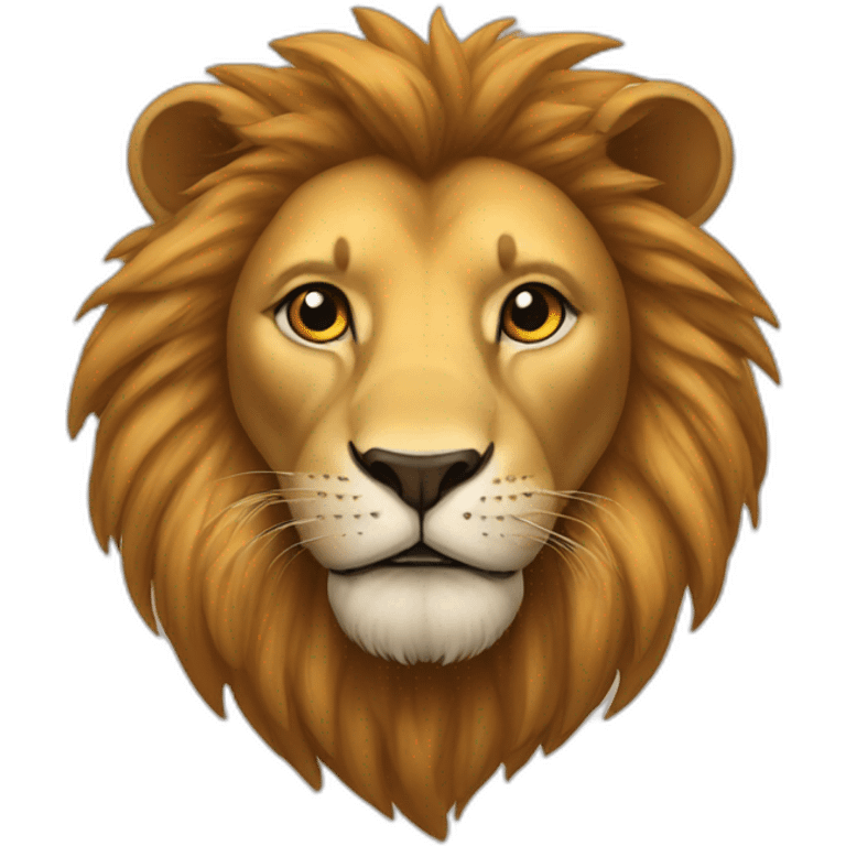 Lion and heart emoji