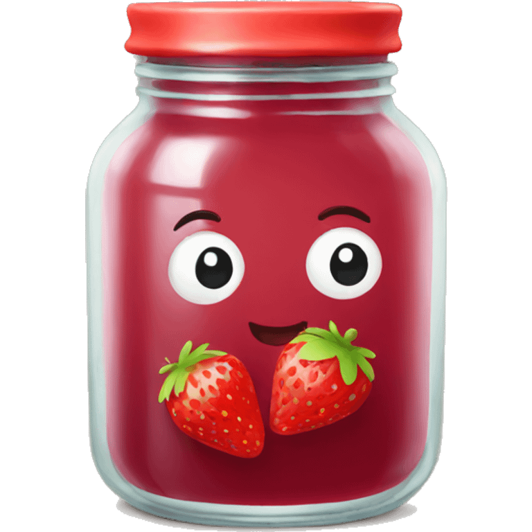 strawberry jam jar emoji