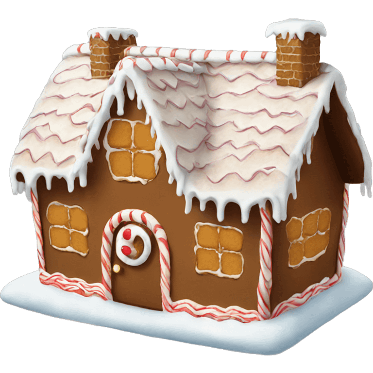 gingerbread house emoji