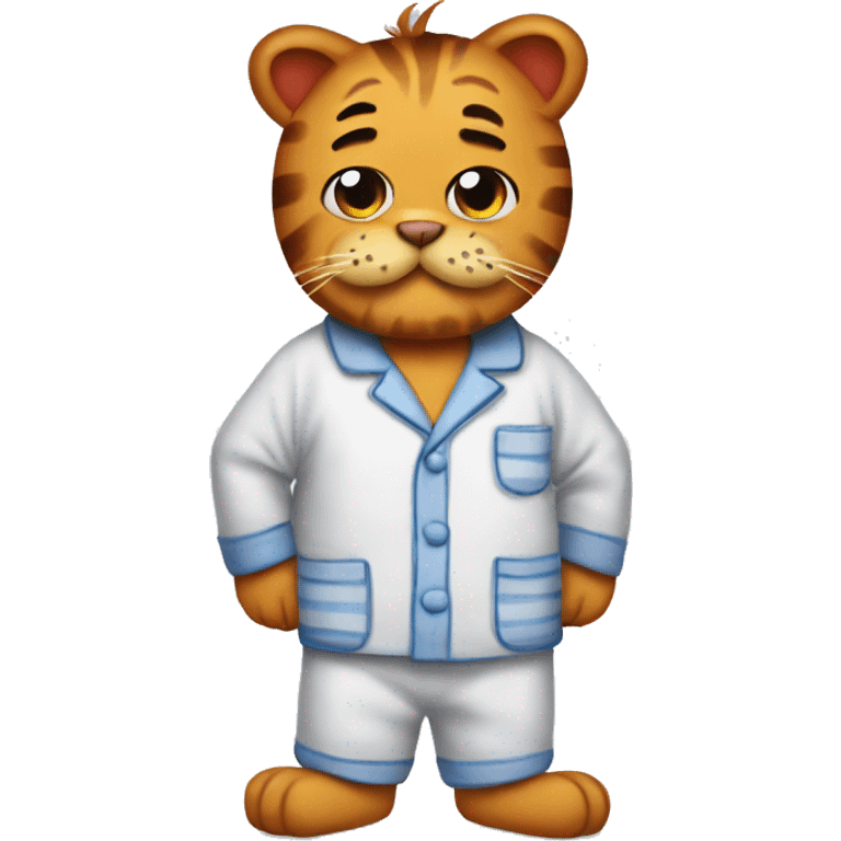 garfield wearing pjs emoji