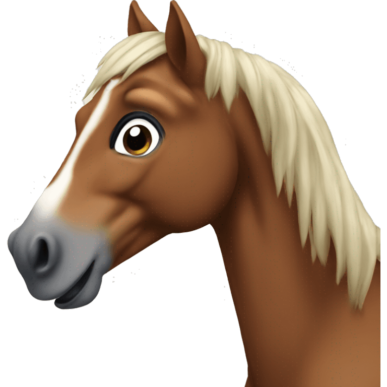 Talking horse emoji