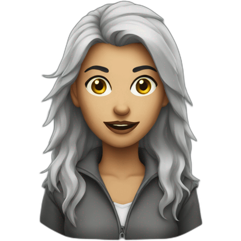 Female werewolf  emoji