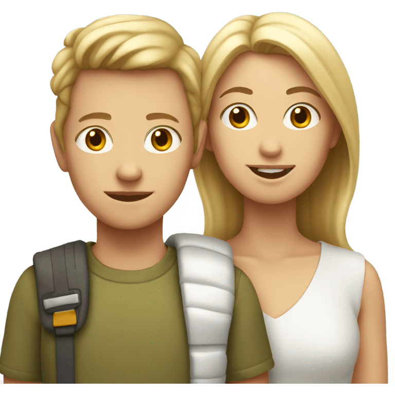 white mom with a white teen boy and two small white boys emoji