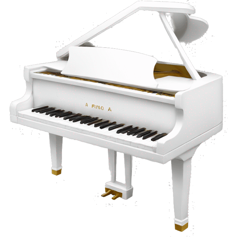 A white piano emoji