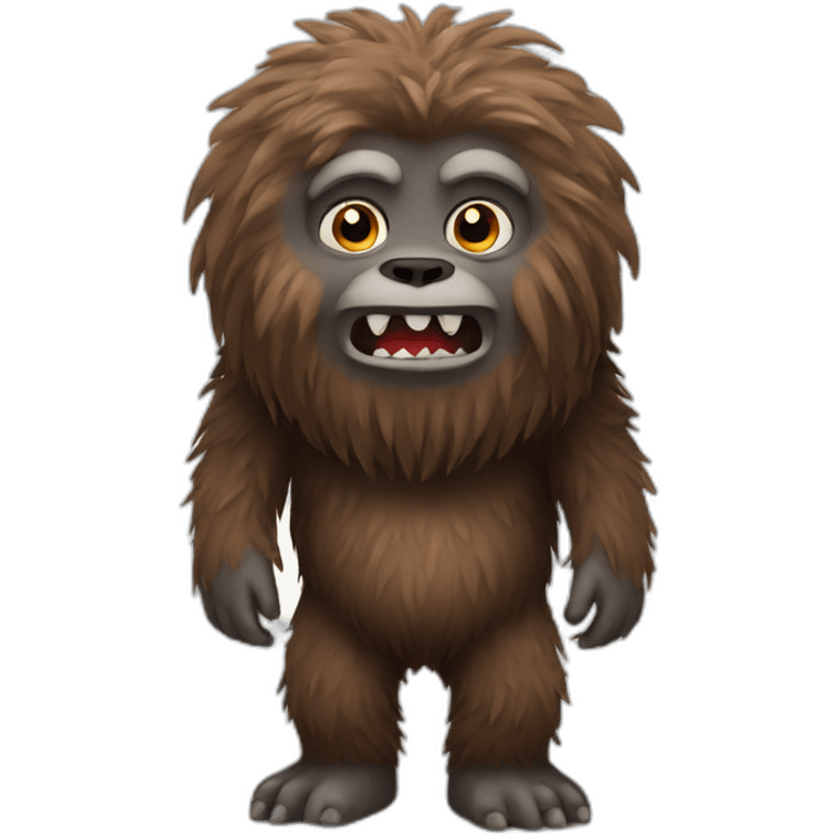 brown yeti emoji