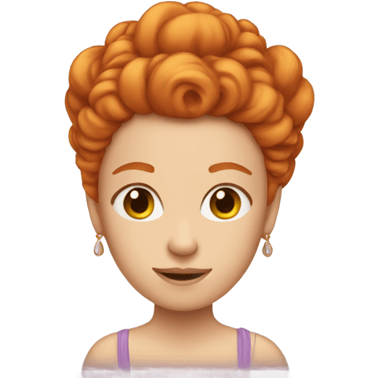 Ginger head princess emoji