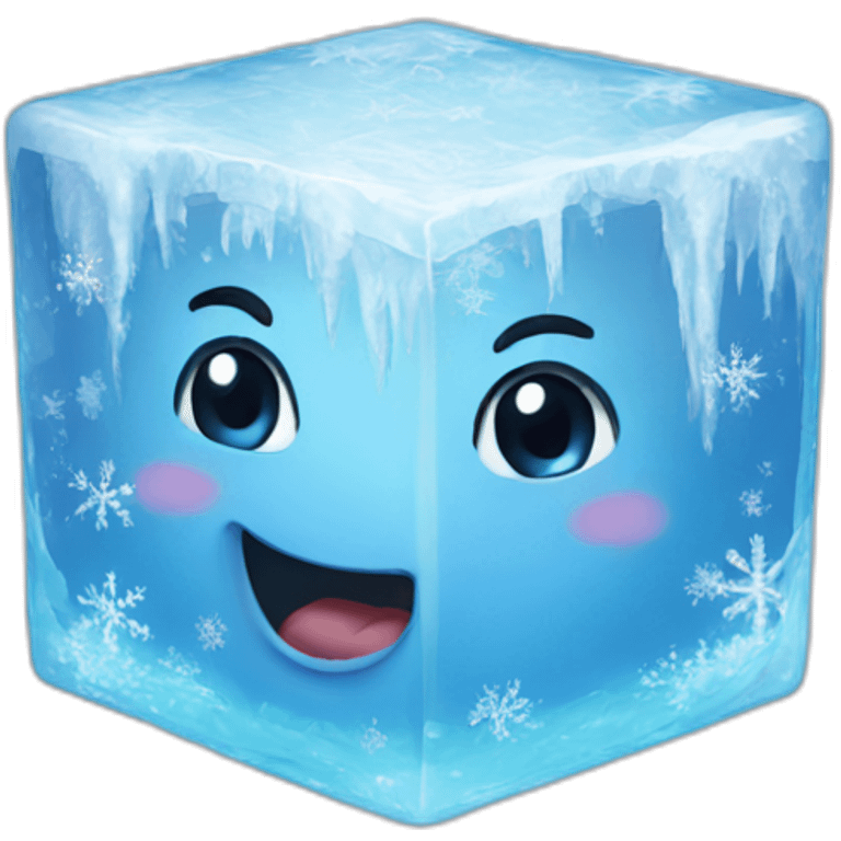 Frozen cube emoji