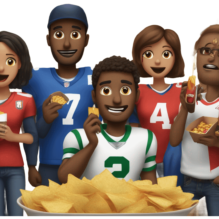 Super Bowl party emoji