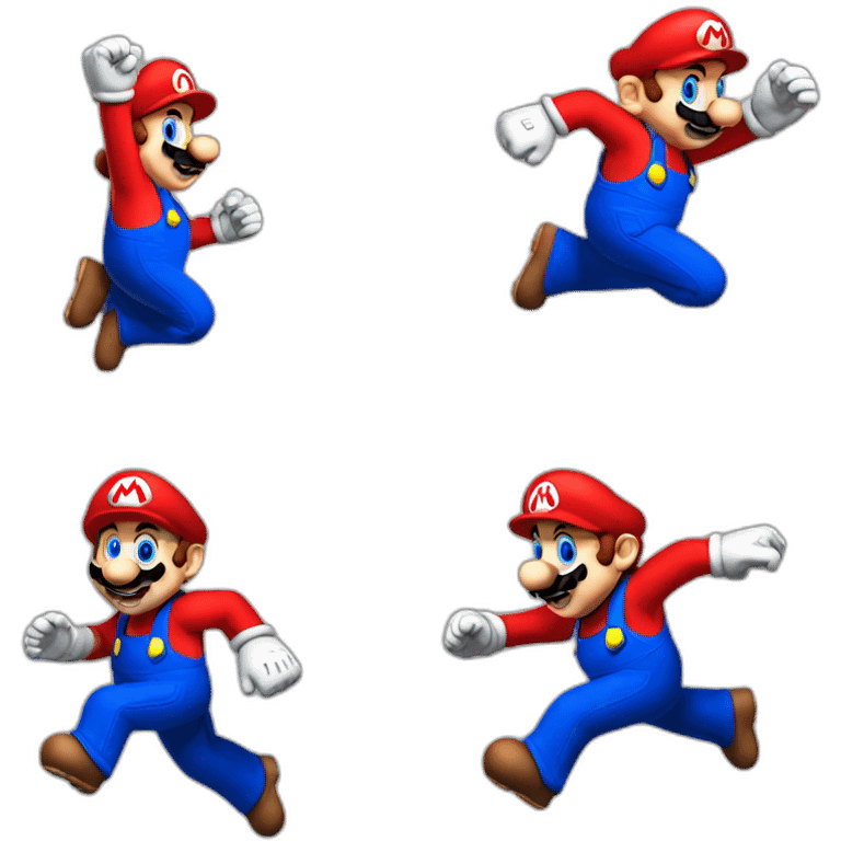 Jumping mario emoji