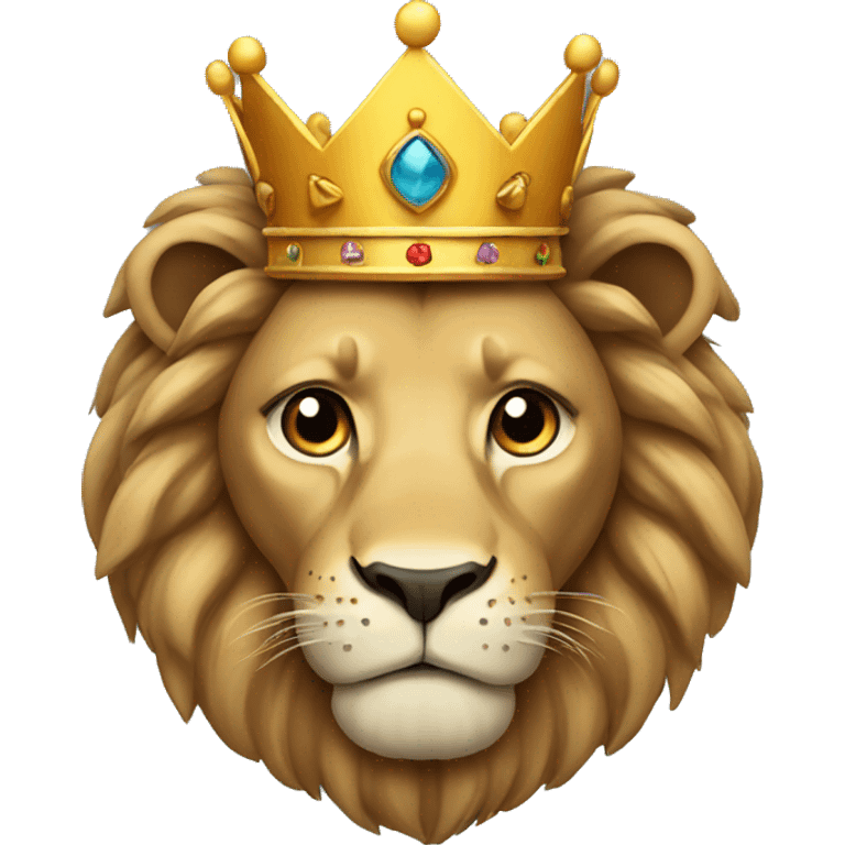 lion with a crown emoji