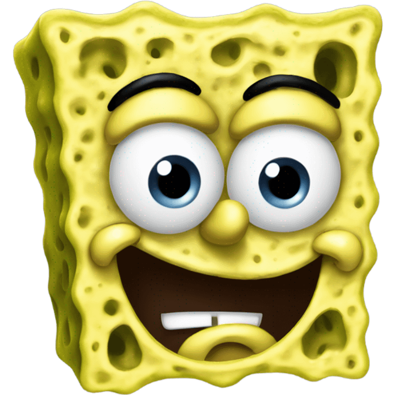 spongebob with a smirk look emoji