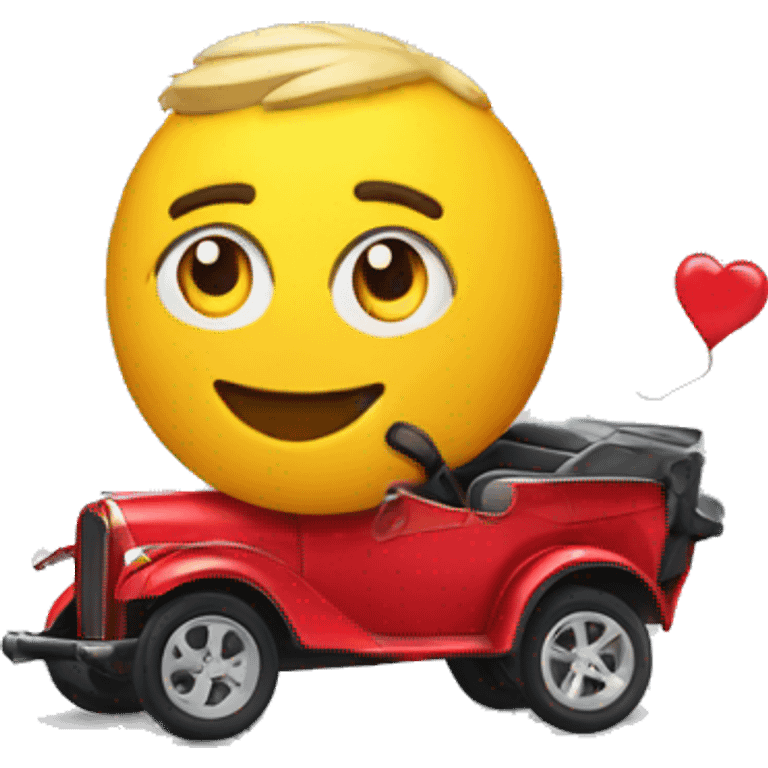 Rayo y carro emoji