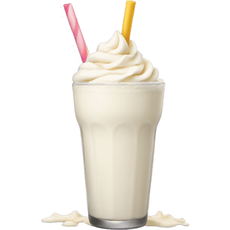 Vanilla milkshake  emoji