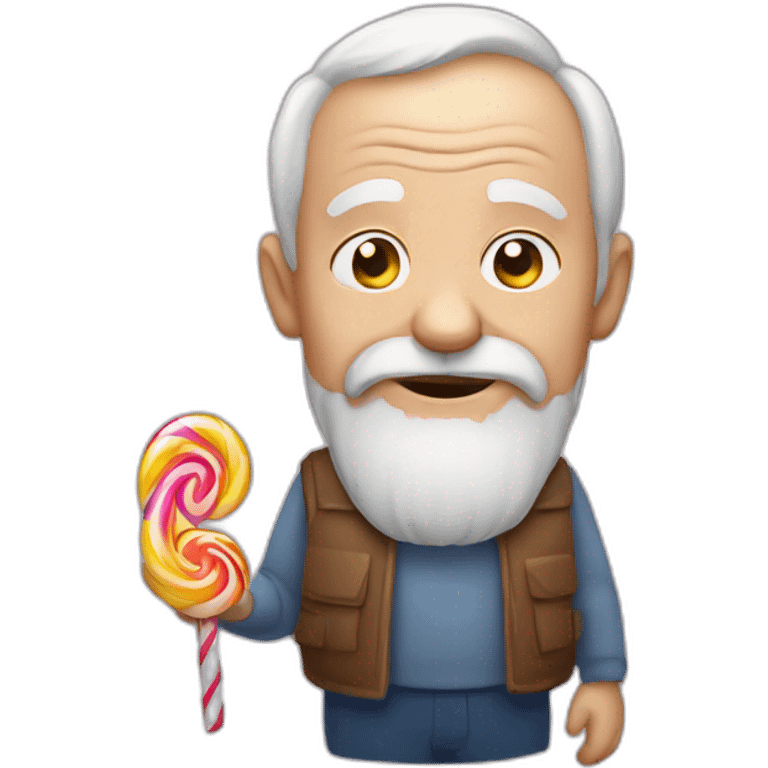 old man with candy  emoji