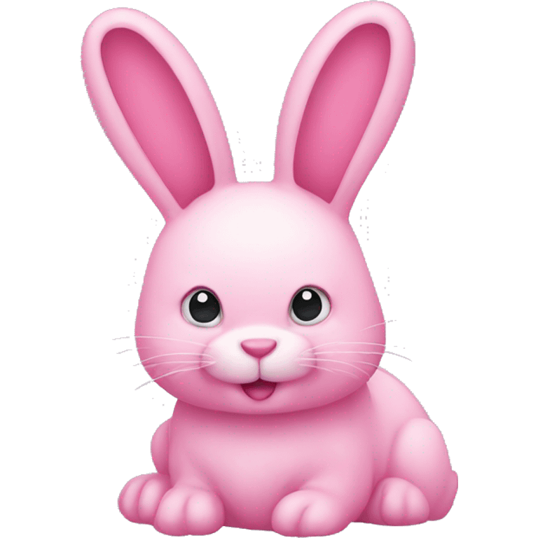 Pink bunny emoji