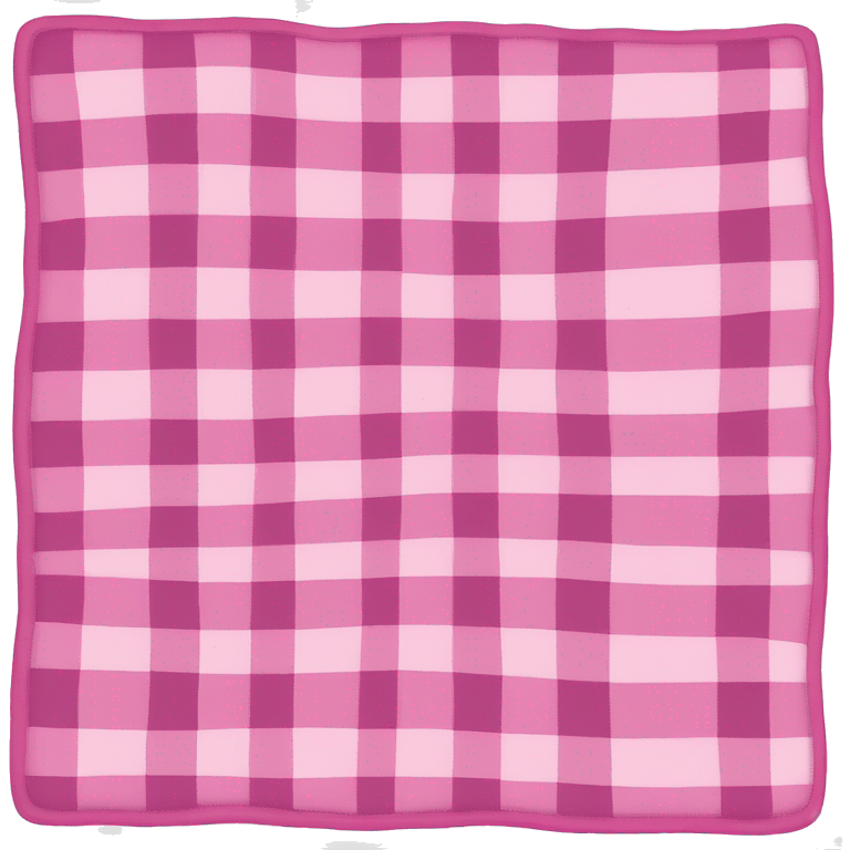 pink plaid blanket emoji