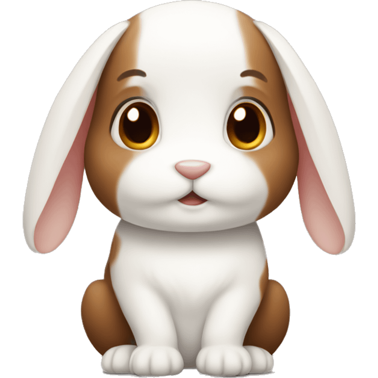 brown and white rabbit emoji