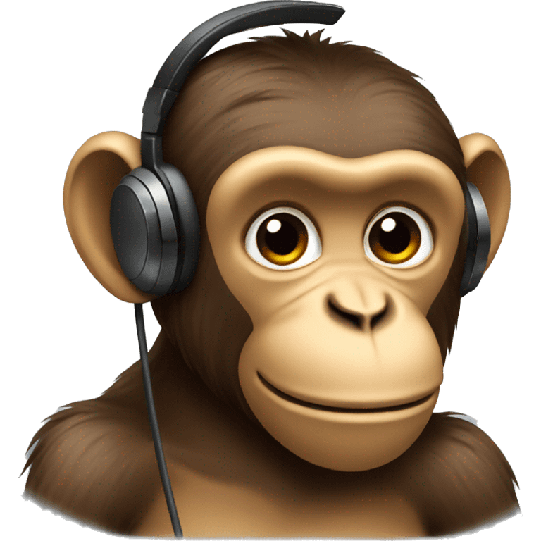 MONKEY WITH EARPHONES emoji