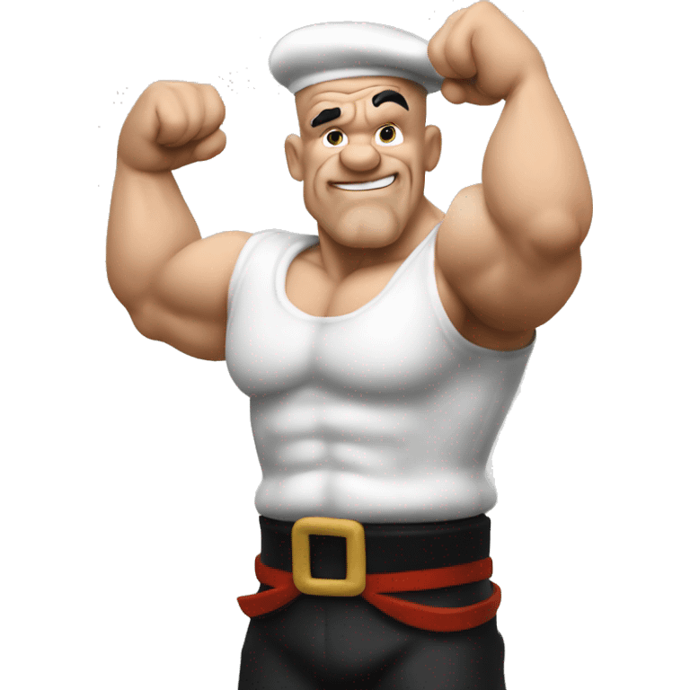 Popeye avec un gros bras emoji