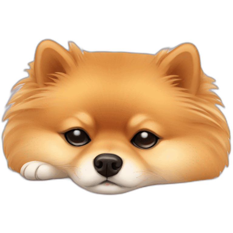 pomeranian sleep emoji